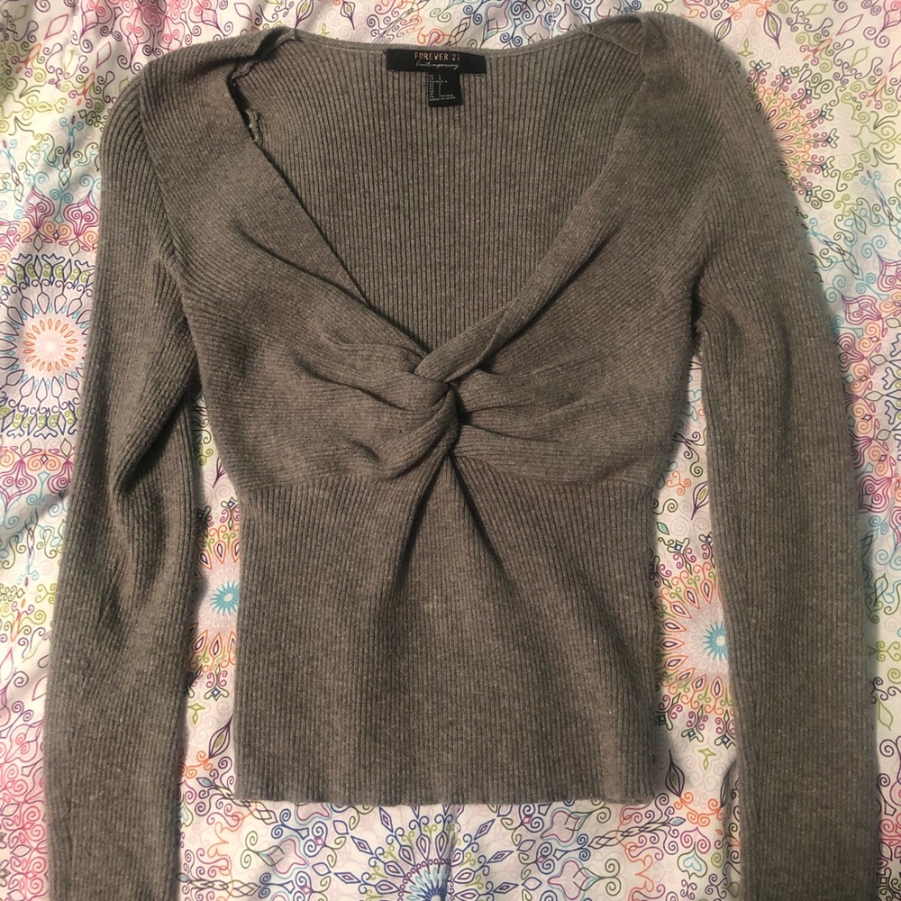 Forever 21 gray sweater